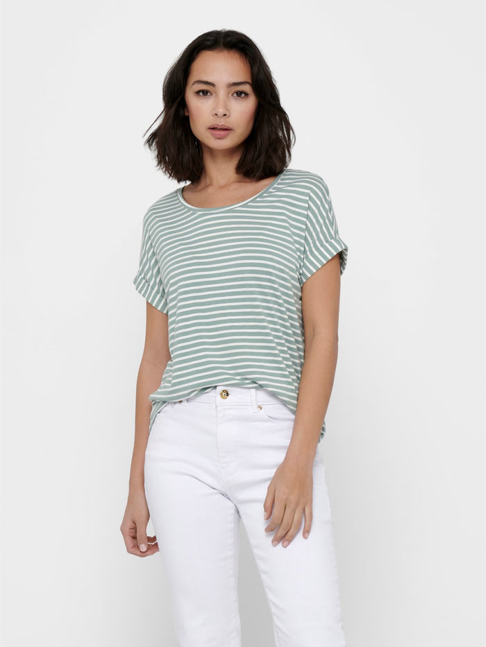 15206243 Onlmoster Stripe S/s Oneck top