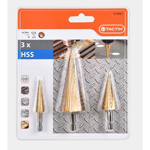 3kom HSS Stepenaste metricke burgije Tactix
