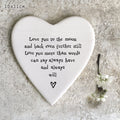 93 Porcelain Coaster - Love you to the Moon