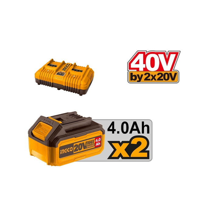 Akumulatorska lančana testera CGSLI401682+2x4,0Ah SUPER INGCO