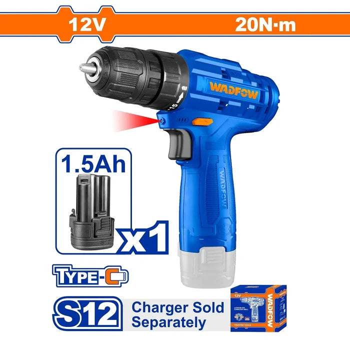 Akumulatorska šrafilica WCDS510 12V + 1.5Ah Wadfow