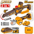 Akumulatorski set baštenskog alata 2/1 COSLI250795E+2x2,0Ah SUPER INGCO