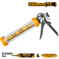 Alu. pištolj za silikon 380mm HCG0115 INDUSTRIAL INGCO