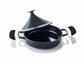 Alva Tajine Nori Inductie ø 28 cm / 3 liter + Gratis Leren Handvaten - geëmailleerde anti-aanbaklaag - geschikt voor alle warmtebronnen