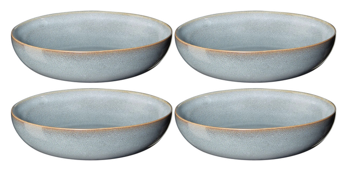 ASA Selection Diepe Borden / Pastaborden Saisons Denim ø 21 cm - 4 Stuks set image