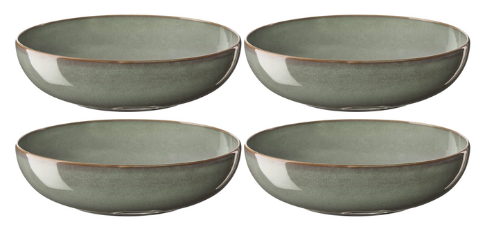 ASA Selection Diepe Borden / Pastaborden Saisons Eucalyptus ø 21 cm - 4 Stuks set image