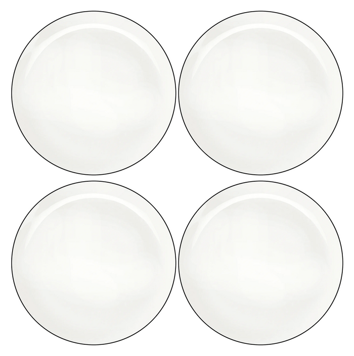 ASA Selection Dinerborden A Table Ligne Noire ø 26.5 cm - 4 stuks set image