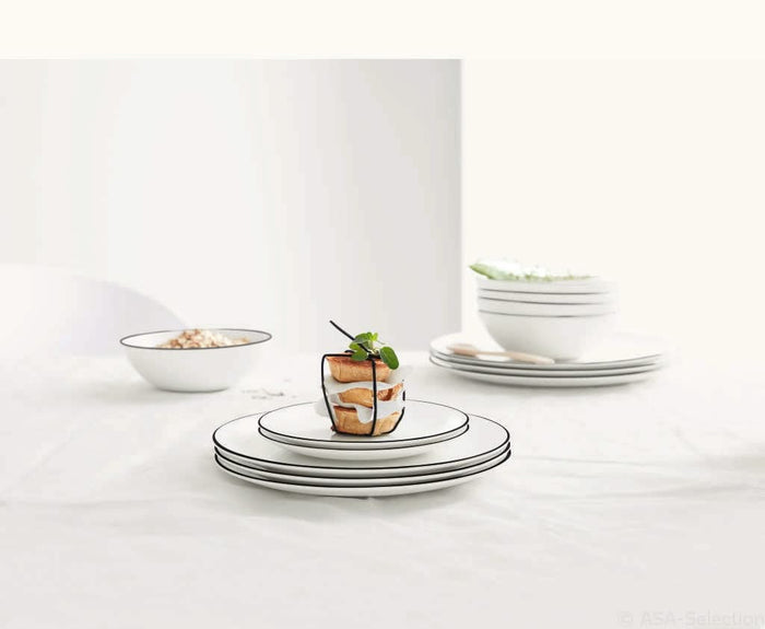 ASA Selection Kommen A Table Ligne Noire ø 16 cm - 4 Stuks