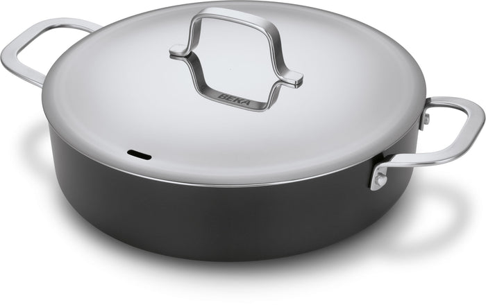 Beka Hapjespan / Sauteerpan met deksel Maestro Alu ø 28 cm - keramische anti-aanbaklaag