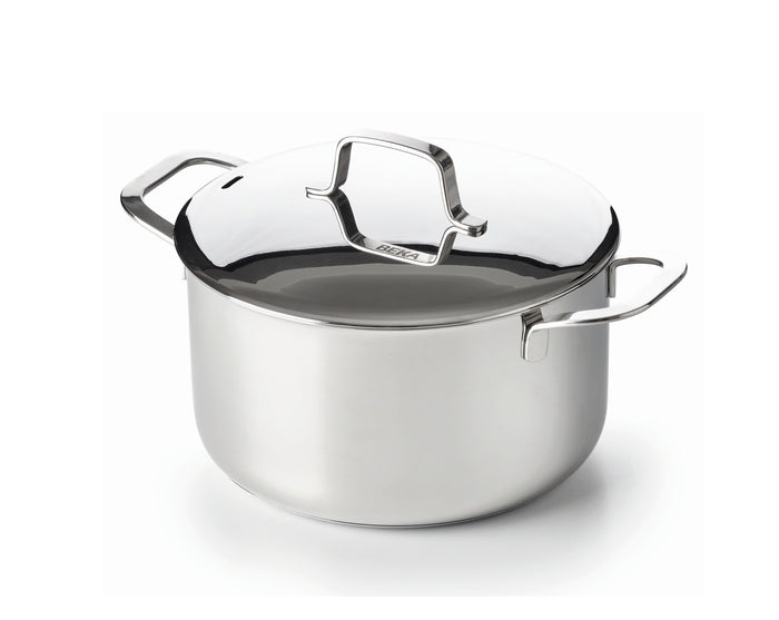 Beka Kookpan Maestro RVS met deksel ø 16 cm / 1.1 liter - geschikt voor alle warmtebronnen