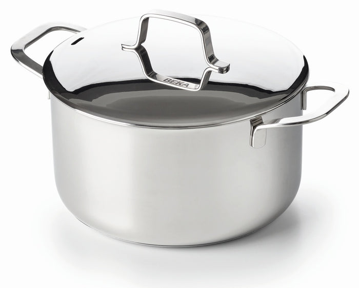 Beka Kookpan Maestro RVS met deksel ø 24 cm / 5.1 liter - geschikt voor alle warmtebronnen