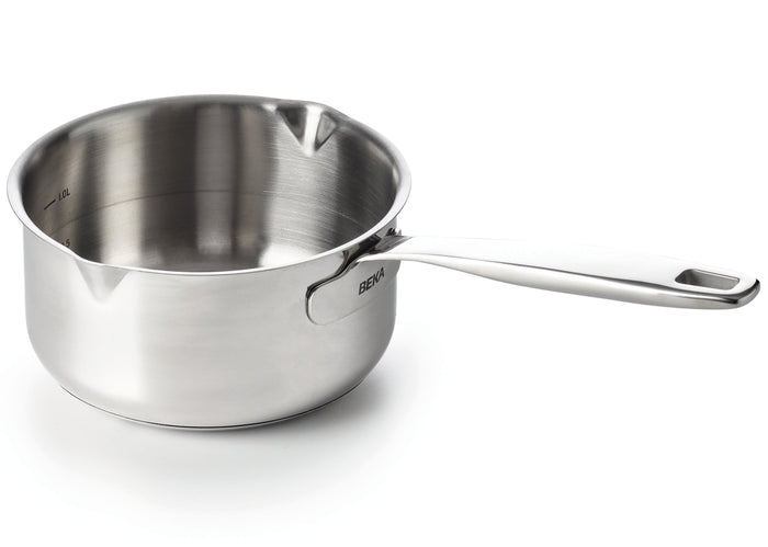 Beka Steelpan Maestro RVS met 2 giettuiten ø 12 cm / 650 ml - geschikt voor alle warmtebronnen