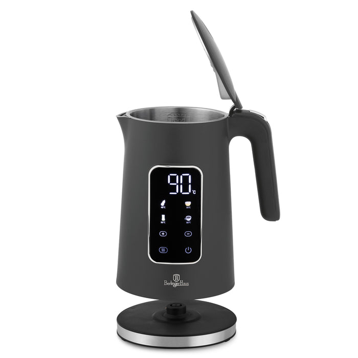 BerlingerHaus Waterkoker Digitaal Mat Antraciet - Temperatuurinstelling - 1.7 Liter - 2200W