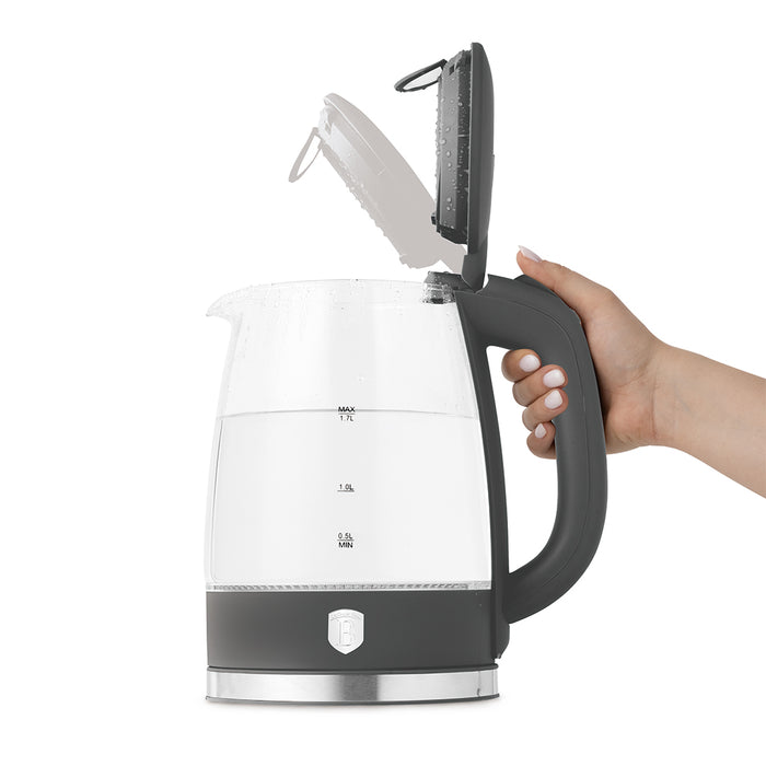 BerlingerHaus Waterkoker Glas Mat Antraciet - 1.7 Liter - 2200W