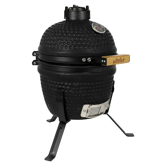 Bighorn Kamado BBQ Startersset - Kamado 13 inch - met Houtskool, Aanmaakwokkels & beschermhoes