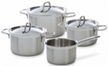 BK Pannenset Marmite 4-delig - RVS - Kookpan ø 16, 18, 20 cm & Steelpan ø 16 cm