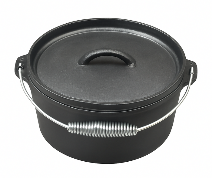 Blackwell Dutch oven / Braadpan met deksel - Gietijzer - ø 25 cm / 4 Liter - zonder anti-aanbaklaag