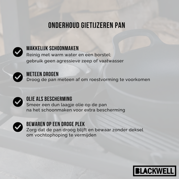 Blackwell Pizzapan Cast Iron Gietijzer ø 30 cm