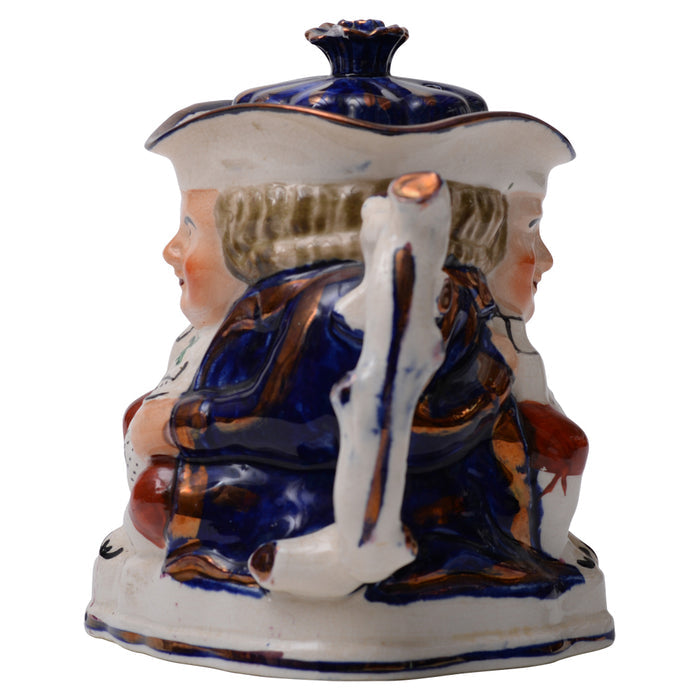 Blue Willow Toby Teapot