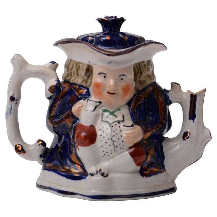 Blue Willow Toby Teapot