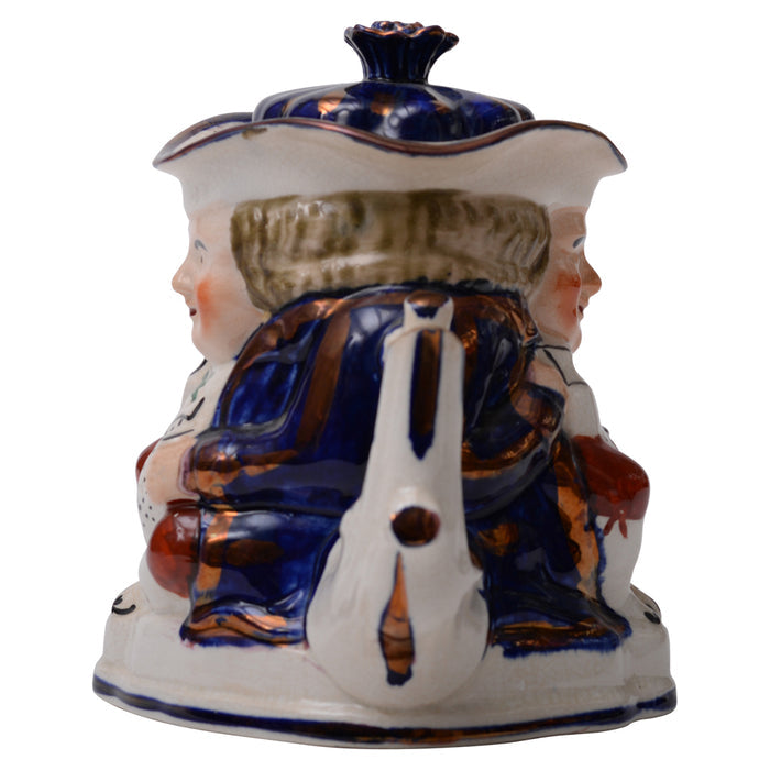 Blue Willow Toby Teapot