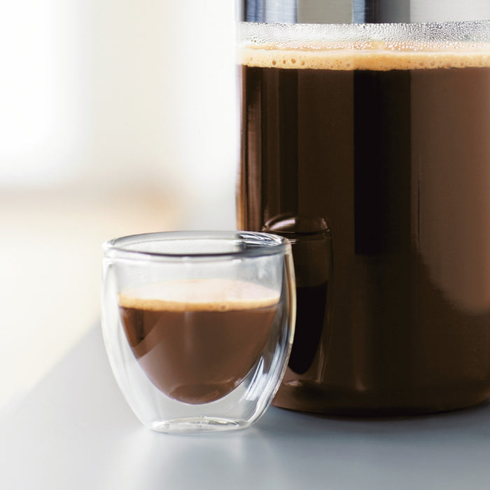 Bodum Dubbelwandige Espresso glazen Pavina - gepatenteerd ventiel - 80 ml - 6 stuks