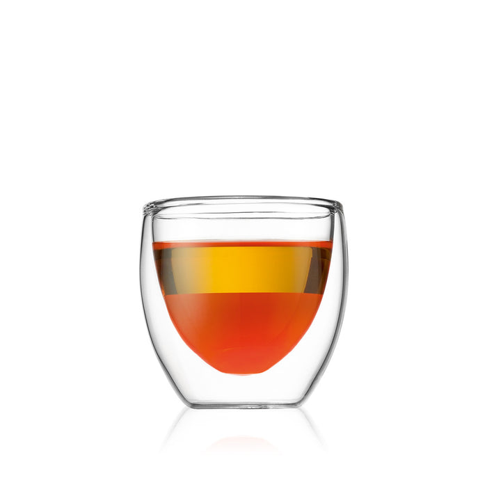Bodum Dubbelwandige Espresso glazen Pavina - gepatenteerd ventiel - 80 ml - 6 stuks