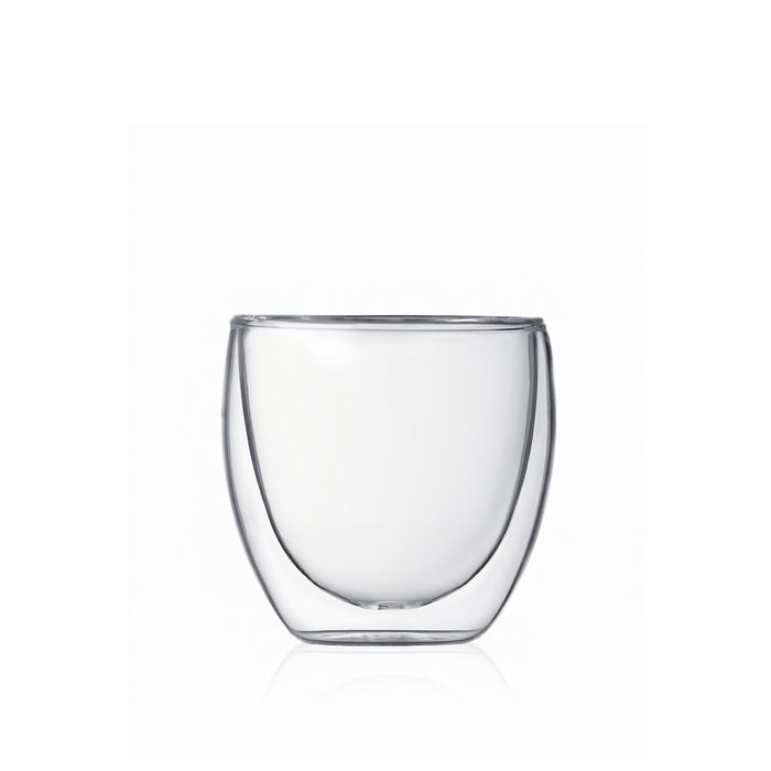 Bodum Dubbelwandige Espresso glazen Pavina - gepatenteerd ventiel - 80 ml - 6 stuks