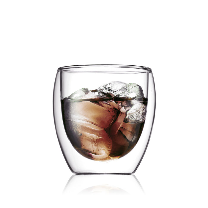 Bodum Dubbelwandige koffie- / theeglazen Pavina - gepatenteerd ventiel - 250 ml - 6 stuks