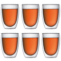 Bodum Dubbelwandige koffie- / theeglazen Pavina - gepatenteerd ventiel - 350 ml - 6 stuks