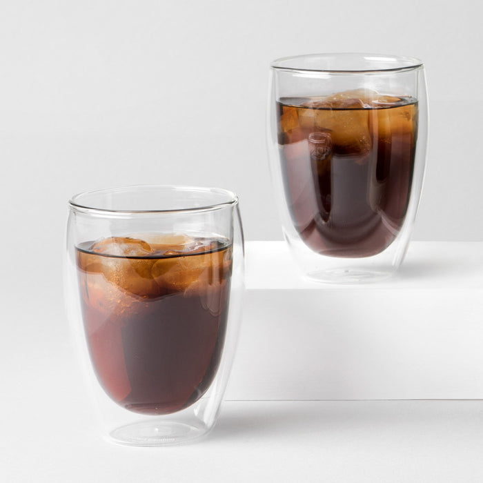 Bodum Dubbelwandige koffie- / theeglazen Pavina - gepatenteerd ventiel - 350 ml - 6 stuks
