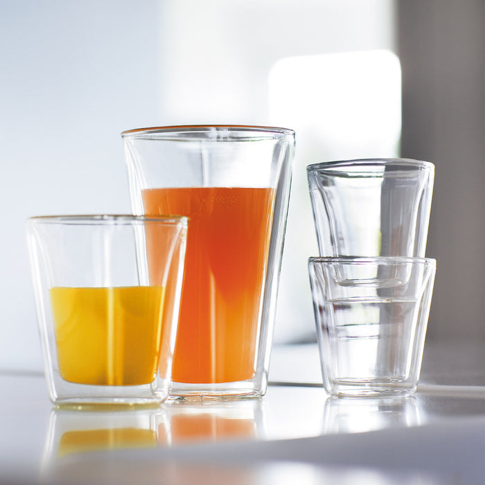 Bodum Dubbelwandige latte macchiato glazen Canteen - gepatenteerd ventiel - 400 ml - 6 stuks