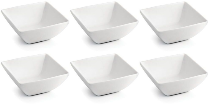 BonBistro Kommen Yong Squito 18 x 18 cm - Wit - 6 stuks