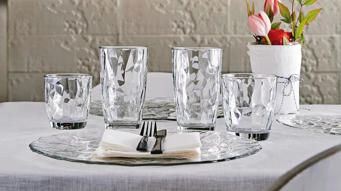 Bormioli Rocco Glazenset - Waterglazen - Tumblers - Diamond 300 ml - 18 Stuks