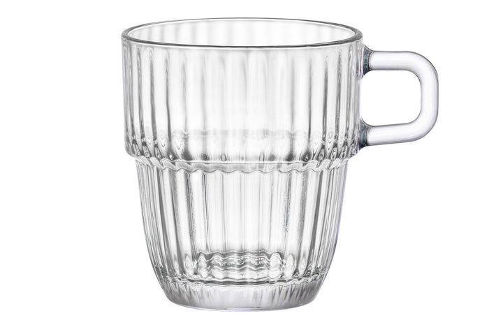 Bormioli Rocco Koffiekopjes met oor - Stapelbaar - Barshine 185 ml - 6 Stuks