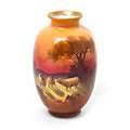 Burslem Vase with Sheep