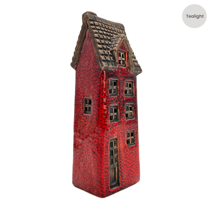 Cello - Tales from the Village - Goldsmith's Abode - Crimson - Tealight Burner 1