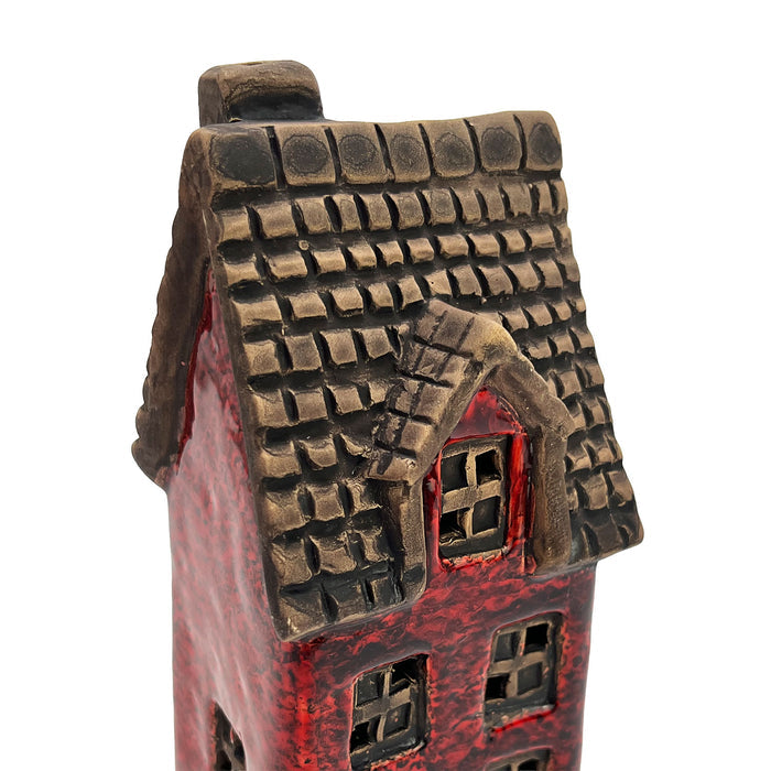 Cello - Tales from the Village - Goldsmith's Abode - Crimson - Tealight Burner 1