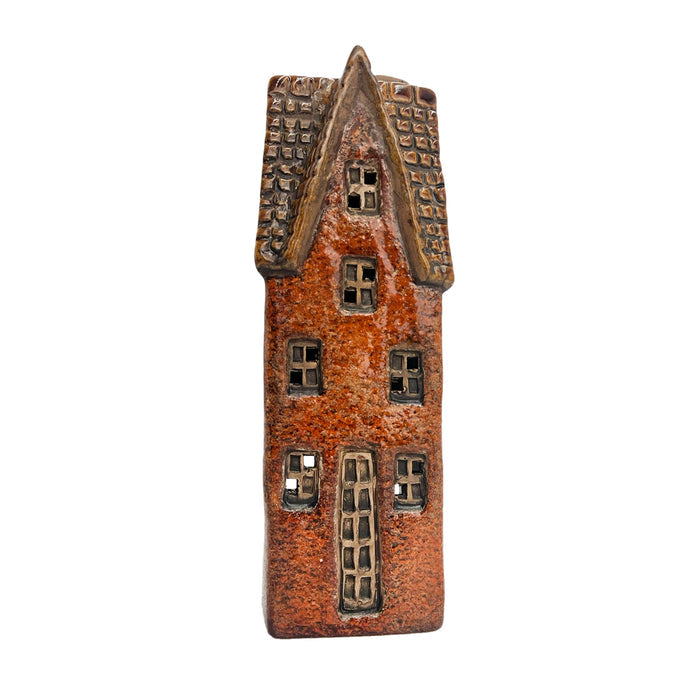 Cello - Tales from the Village - Goldsmith's Abode - Rustic Brown - Tealight Burner