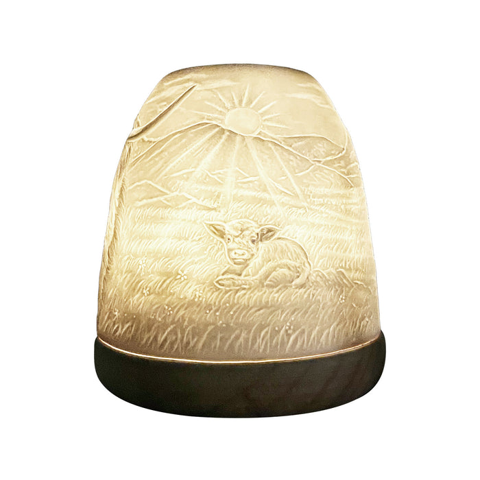 Cello - Tall Tealight Dome - Highland Cow