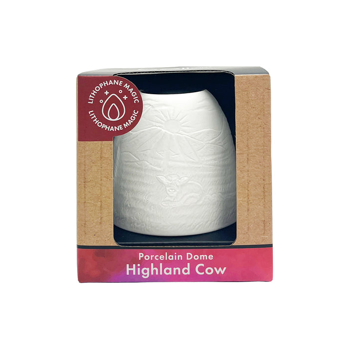 Cello - Tall Tealight Dome - Highland Cow