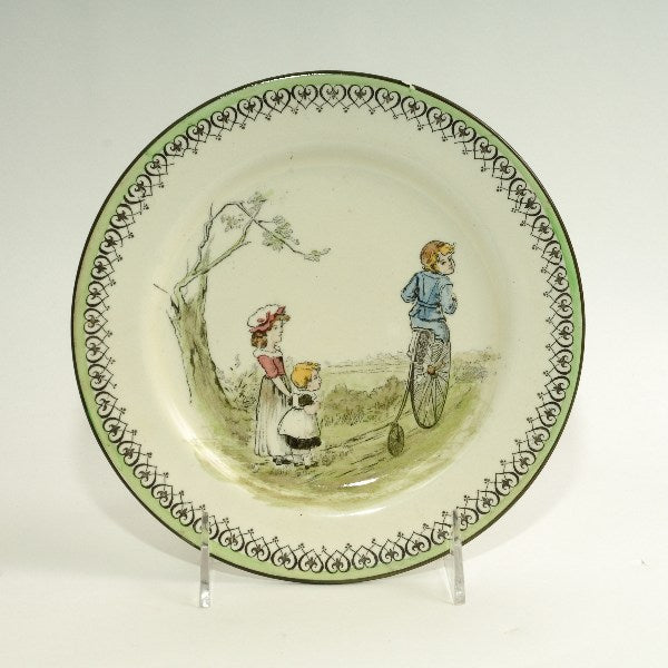 Child on Bicycle Plate