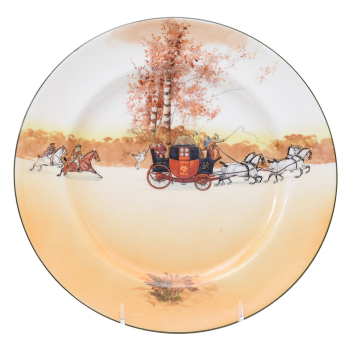 Coaching Scene Plate - Royal Mail