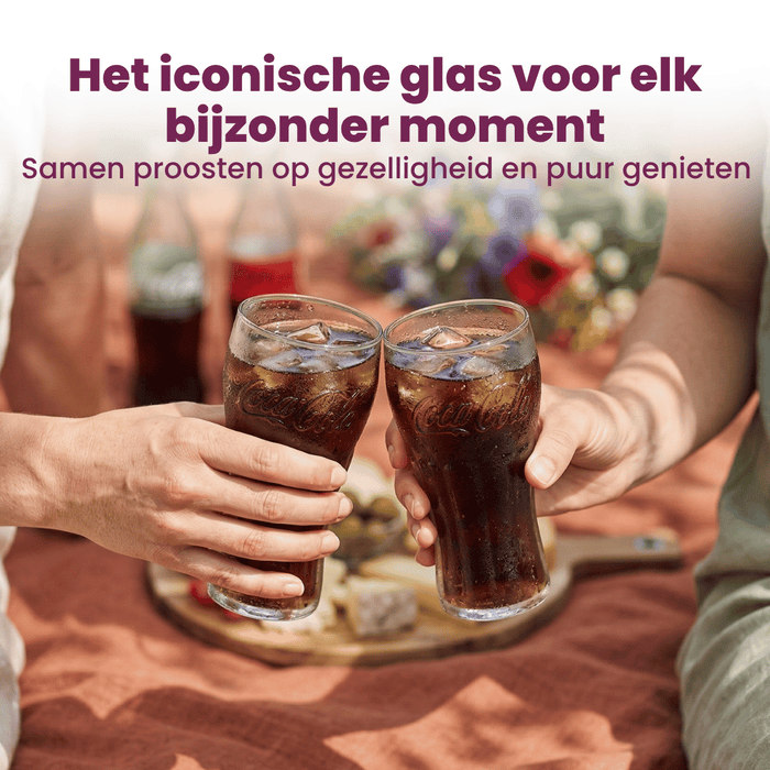 Coca Cola Glazen - Longdrinkglazen - Frisdrankglazen - Classic - 370 ml - 4 Stuks
