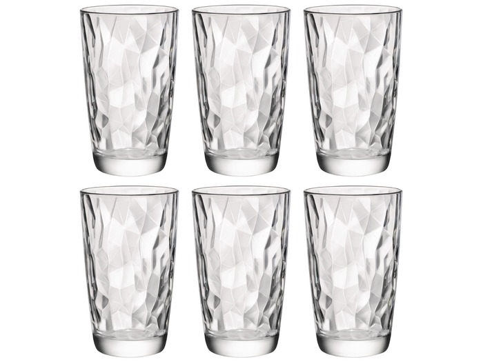 Cocktailset Gele Peter - Karaf 1.6 L met 6 Longdrinkglazen 470 ml, Cocktaillepel & IJsblokjesvorm