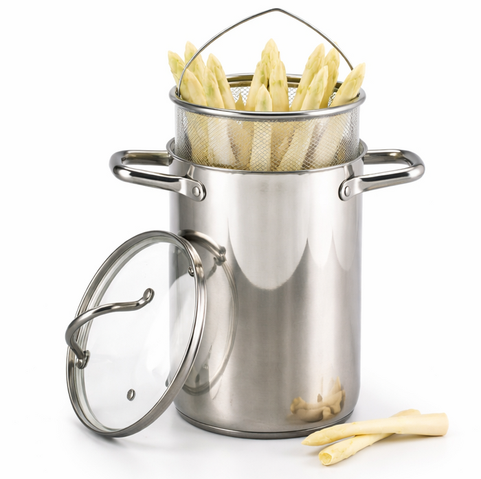 Cookinglife Aspergepan / Pastapan- RVS - ø 16 cm / 4.0 liter