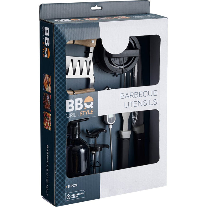 Cookinglife BBQ Pitmaster Set - 8-Delig - Complete Grillset voor Vlees & Groenten
