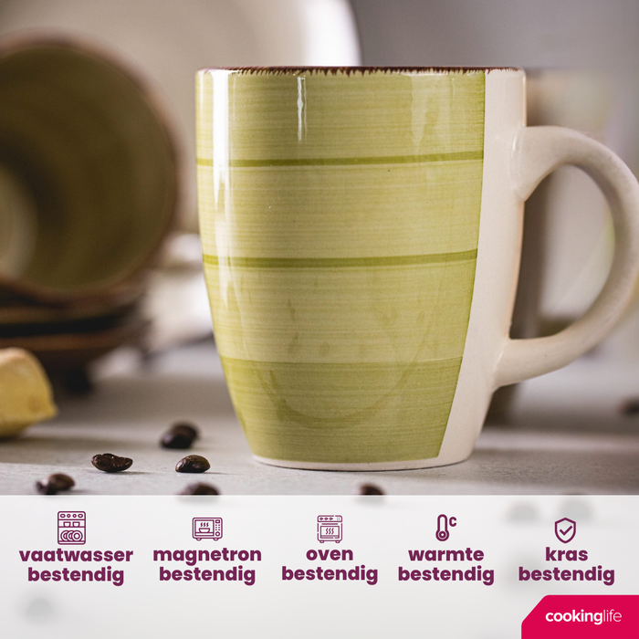Cookinglife Bekers Delice Groen 350 ml - 6 stuks