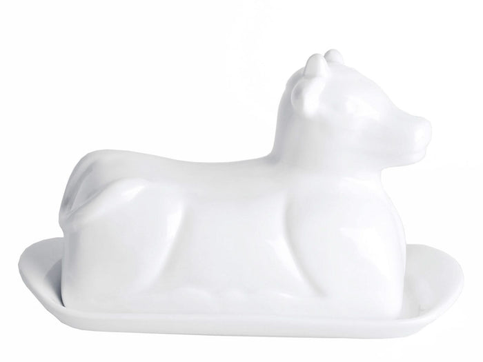 Cookinglife Botervloot Porselein - Koe - 20 x 12 cm