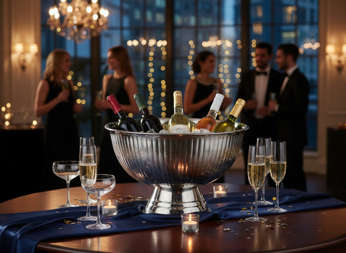 Cookinglife Champagneschaal - Champagne Emmer - RVS ø 39 cm